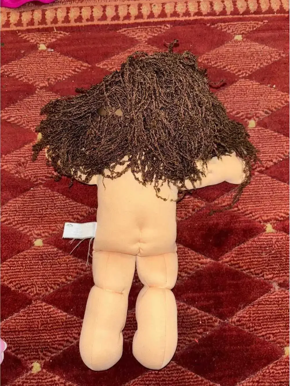 Cabbage Patch Kids Crimp N Curl Girl Doll Brunette Purple Eyes
